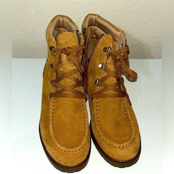 Giani Bernini Womens Bertey Suede Lace-Up Booties Memory Foam, brown/tan - Picture 11 of 11